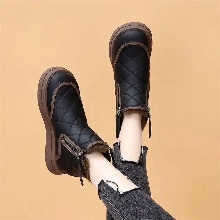 Women's Fleece Lined Snow Boots Northeast Winter Warm Waterproof — feature 9
