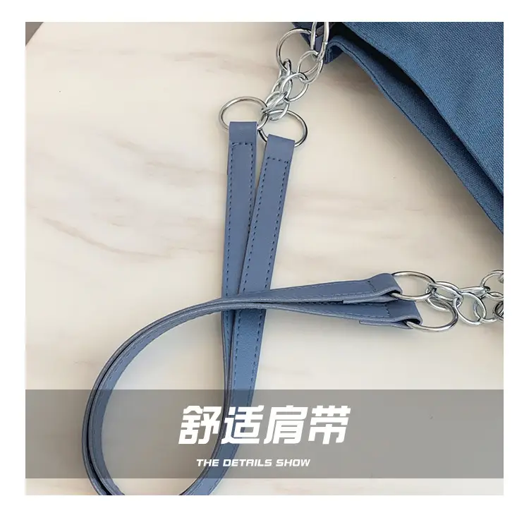Black Graphic Canvas Shoulder Bag for Women 2024 — feature 7