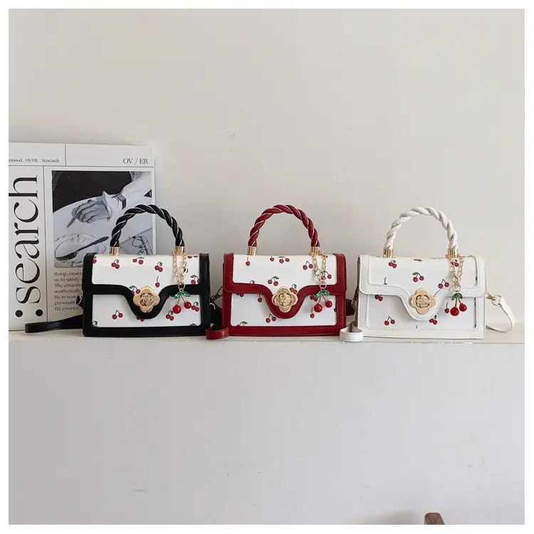 Cute Cherry Print Shoulder Crossbody Bag for Women