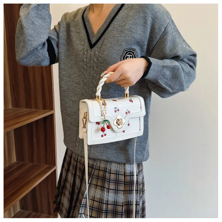Cute Cherry Print Shoulder Crossbody Bag for Women — feature 10