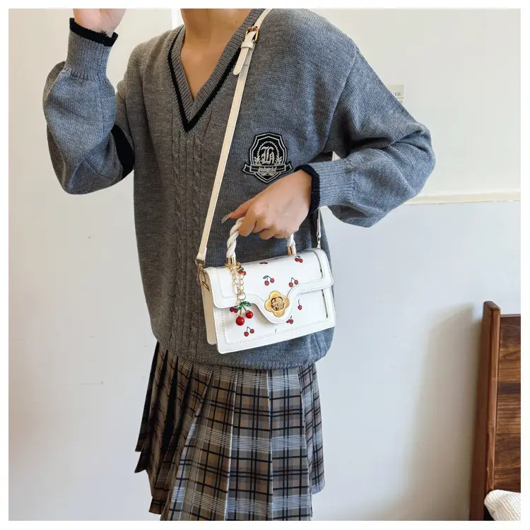 Cute Cherry Print Shoulder Crossbody Bag for Women — feature 12