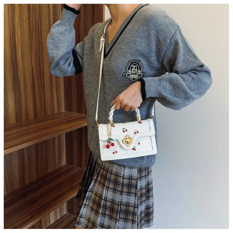Cute Cherry Print Shoulder Crossbody Bag for Women — feature 13