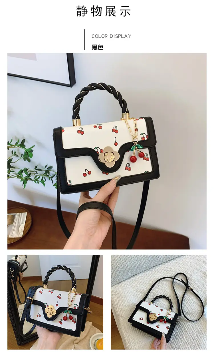 Cute Cherry Print Shoulder Crossbody Bag for Women — feature 22