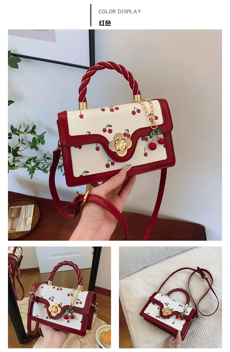 Cute Cherry Print Shoulder Crossbody Bag for Women — feature 24