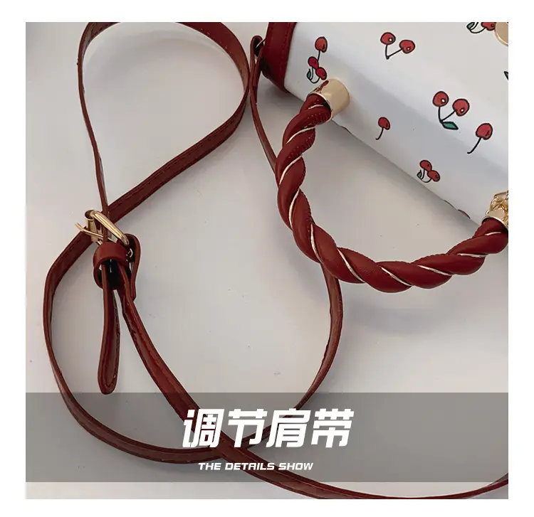 Cute Cherry Print Shoulder Crossbody Bag for Women — feature 7