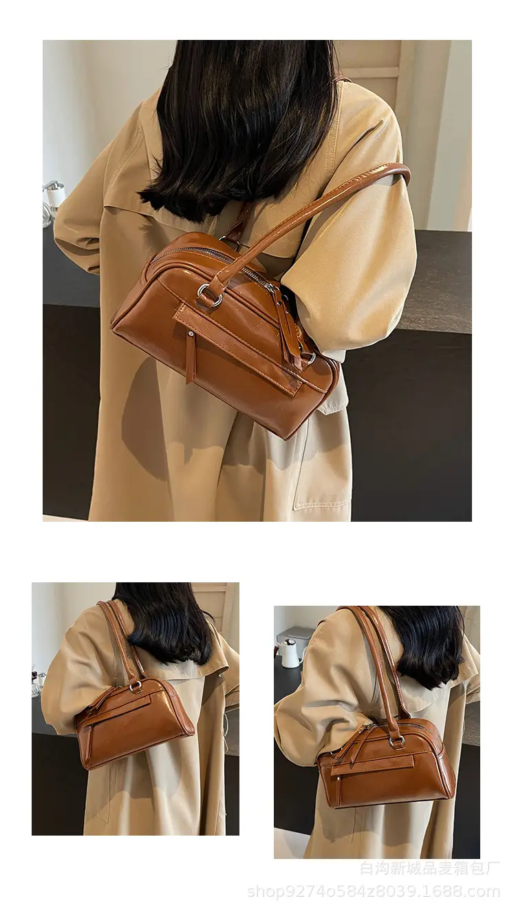 Retro Brown Shoulder Bag for Women 2026 — feature 11