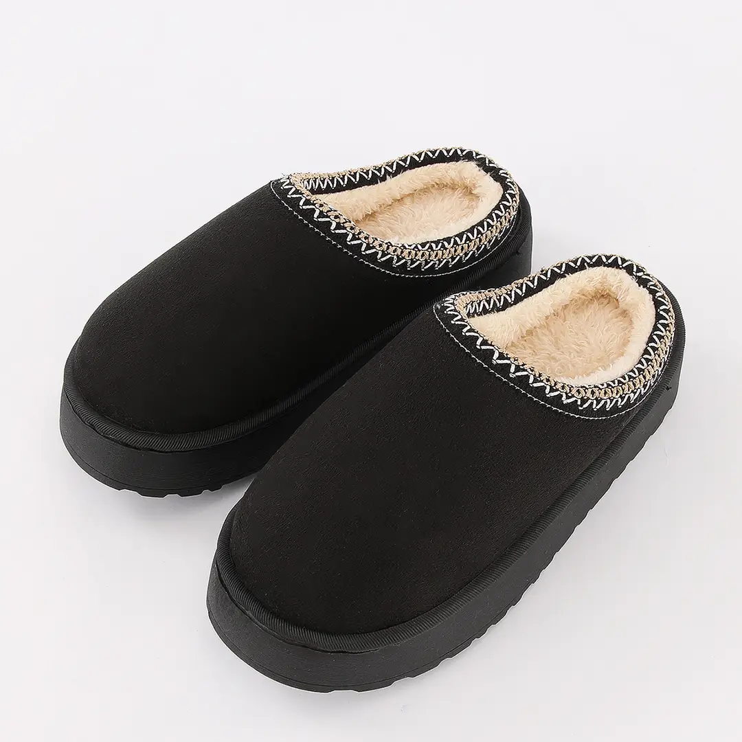 2024 Cross-border Explosions Autumn and Winter Home 4.0 Thick Slippers Women's Indoor Outdoor Thick Bottom Warm Cotton Slippers — feature 14