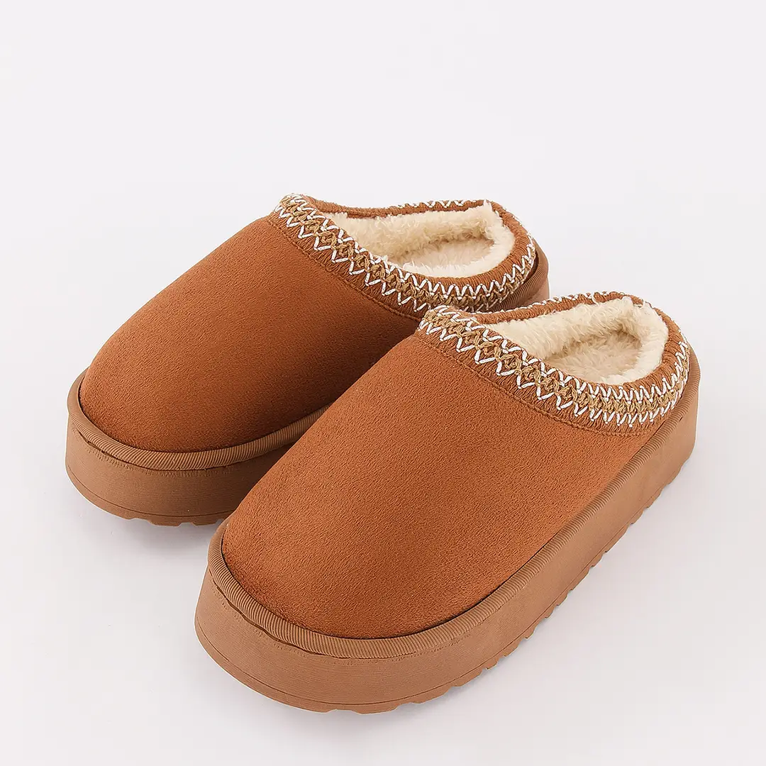 2024 Cross-border Explosions Autumn and Winter Home 4.0 Thick Slippers Women's Indoor Outdoor Thick Bottom Warm Cotton Slippers — feature 21