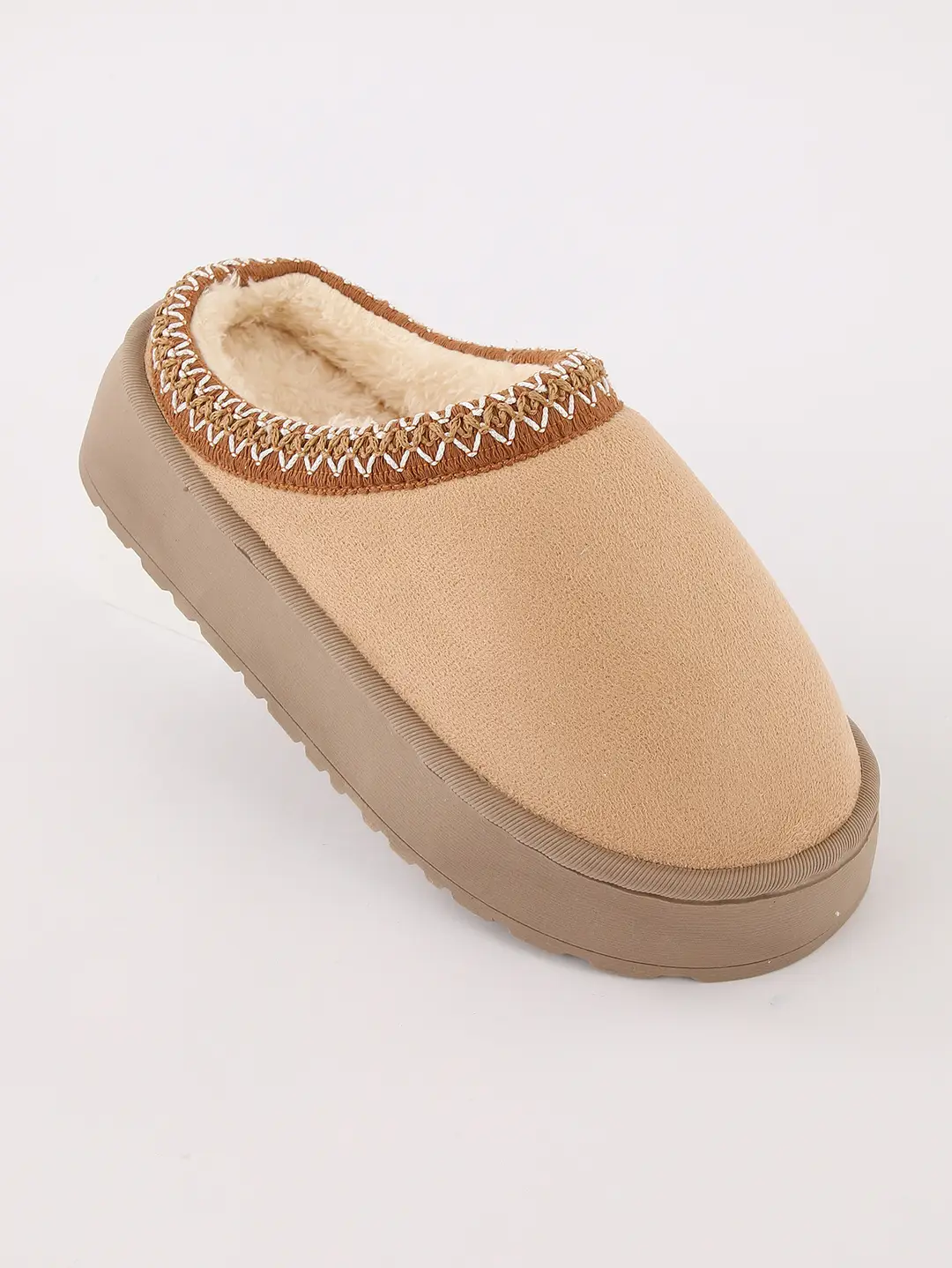 2024 Cross-border Explosions Autumn and Winter Home 4.0 Thick Slippers Women's Indoor Outdoor Thick Bottom Warm Cotton Slippers — feature 4
