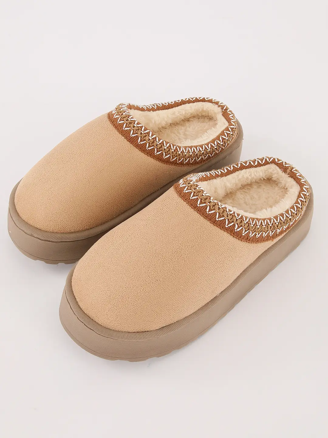 2024 Cross-border Explosions Autumn and Winter Home 4.0 Thick Slippers Women's Indoor Outdoor Thick Bottom Warm Cotton Slippers — feature 5