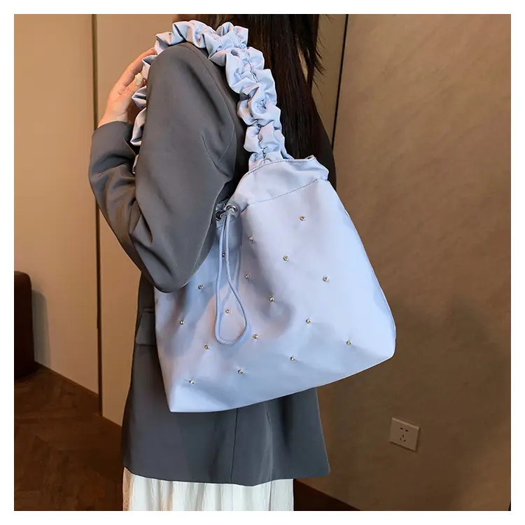 Black Ruffled Shoulder Bag for Women 2025 — feature 15