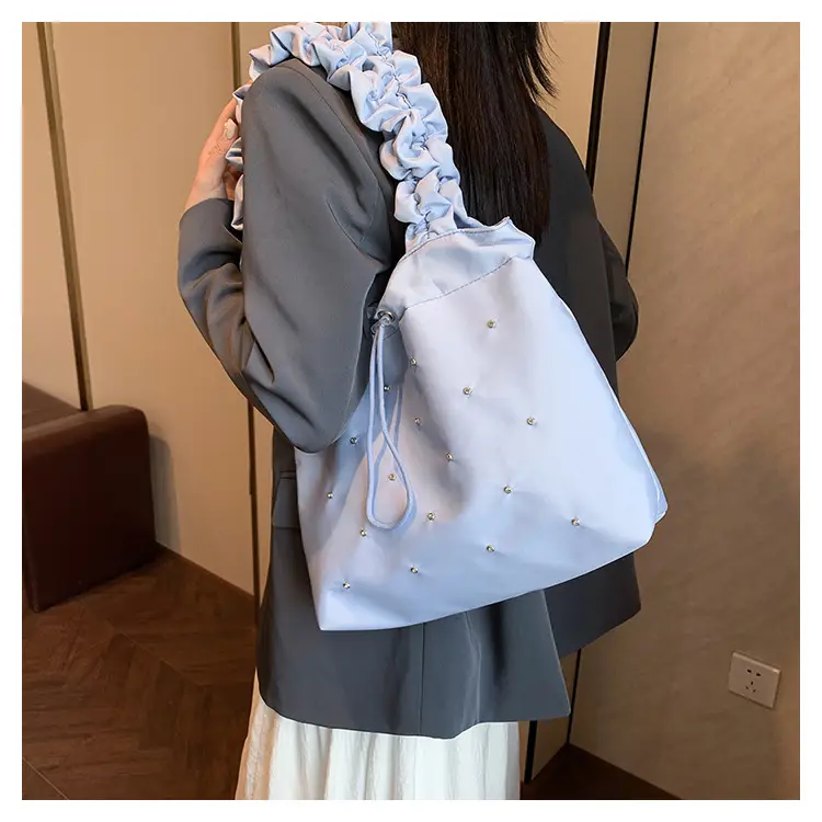 Black Ruffled Shoulder Bag for Women 2025 — feature 16