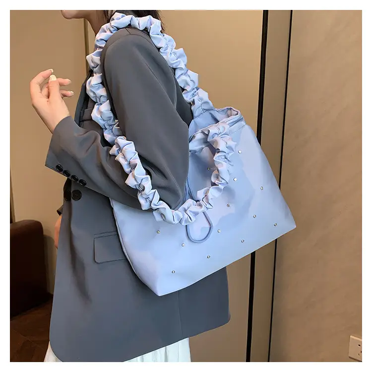 Black Ruffled Shoulder Bag for Women 2025 — feature 17