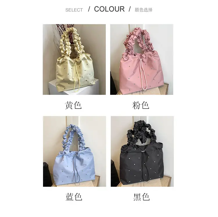 Black Ruffled Shoulder Bag for Women 2025 — feature 2