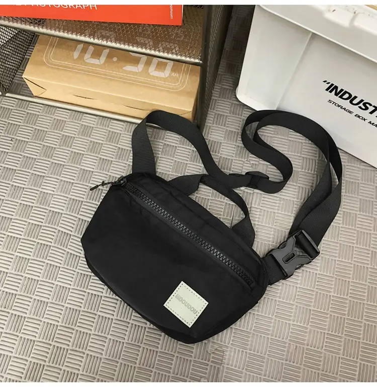 Men's Navy Blue High-End Crossbody Bag with Zipper Closure — feature 34