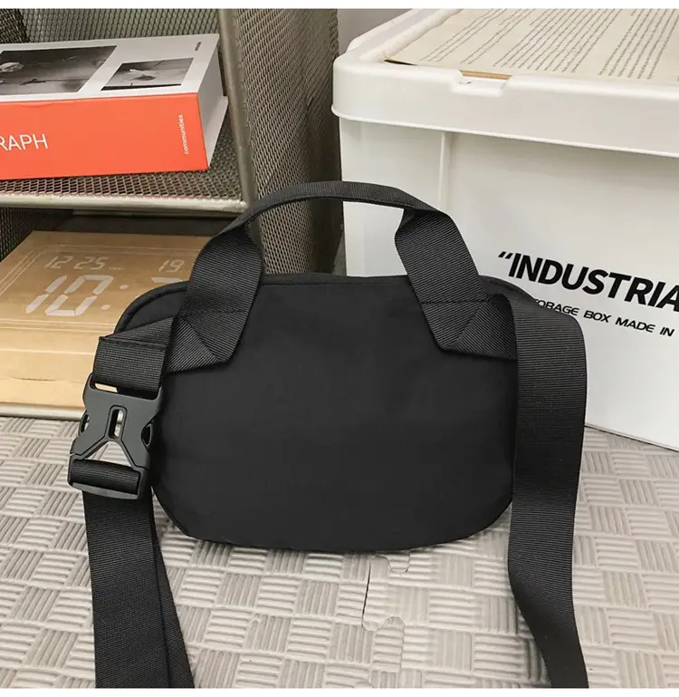 Men's Navy Blue High-End Crossbody Bag with Zipper Closure — feature 36