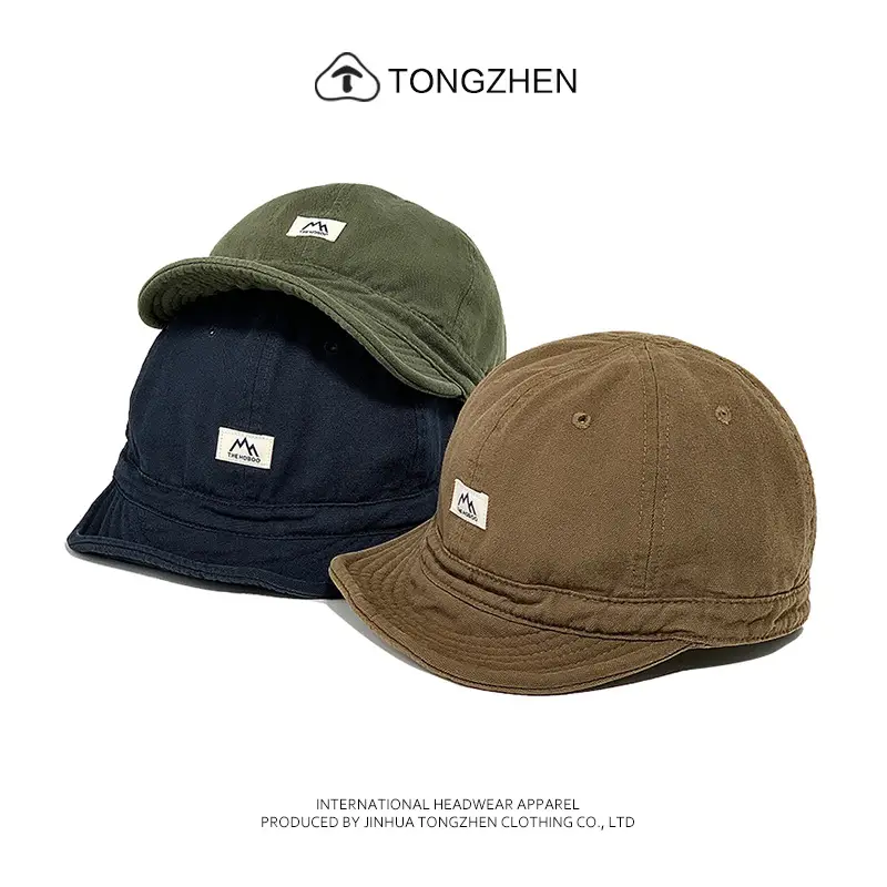Men's Navy Blue Short-Brimmed Cap with Logo - Image 6