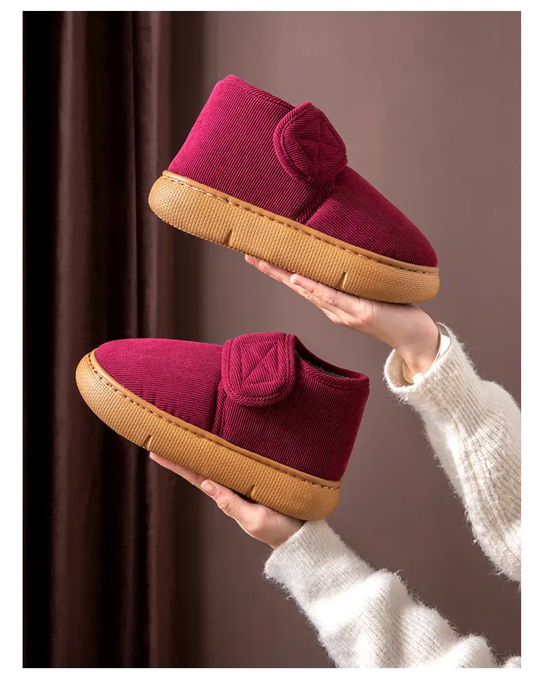 2026 New Style Cotton Slippers for Women, Autumn and Winter, Anti-Slip, Plush, Warm, Thick-Soled, Indoor Home Cotton Shoes for the Elderly, Suitable for Outdoor Wear — feature 14