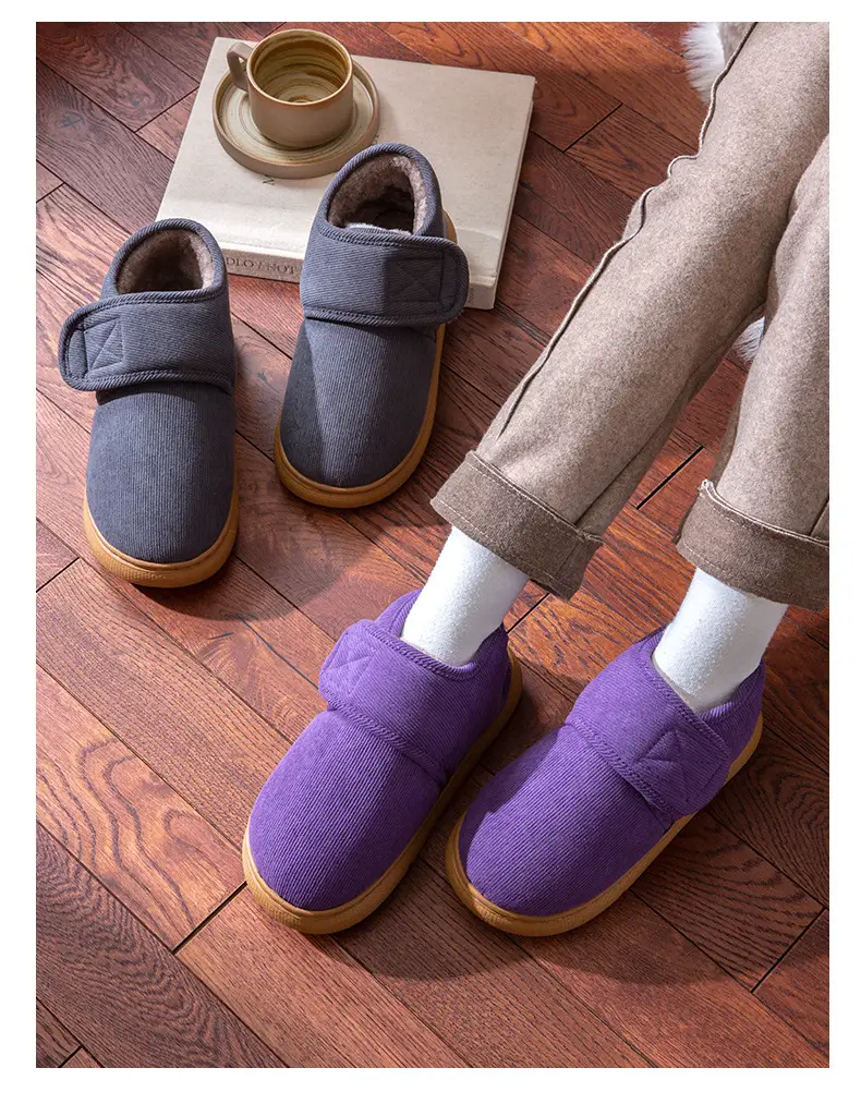 2026 New Style Cotton Slippers for Women, Autumn and Winter, Anti-Slip, Plush, Warm, Thick-Soled, Indoor Home Cotton Shoes for the Elderly, Suitable for Outdoor Wear — feature 17