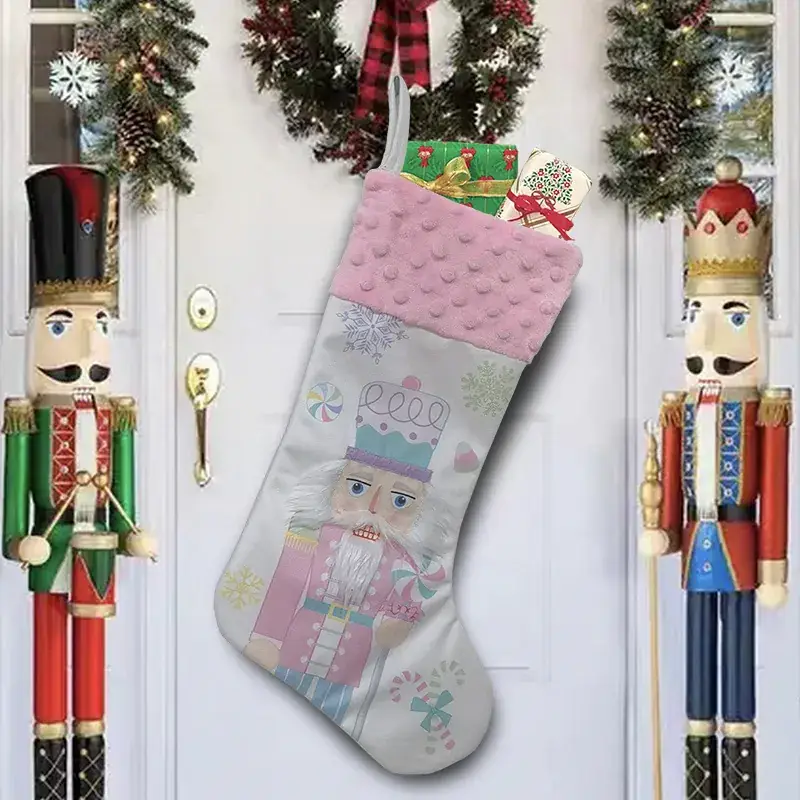 Christmas Stocking with Nutcracker Design - Image 3