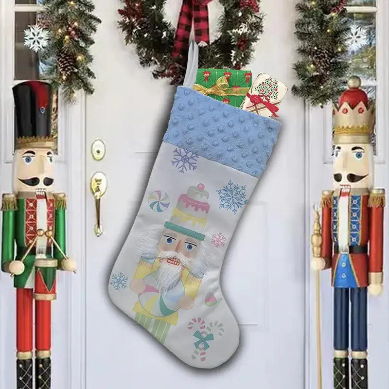 Christmas Stocking with Nutcracker Design - Image 5