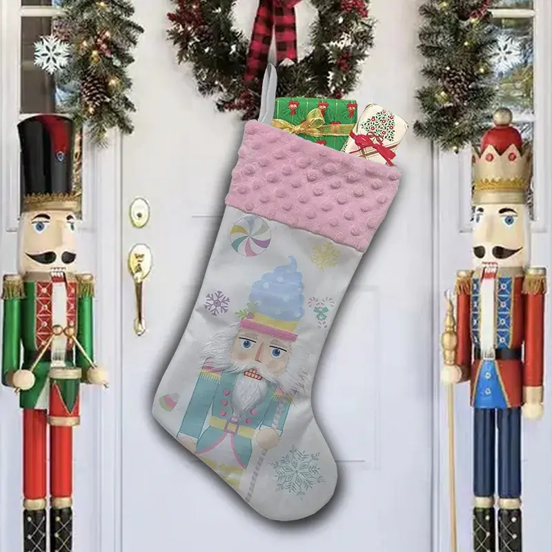 Christmas Stocking with Nutcracker Design - Image 6