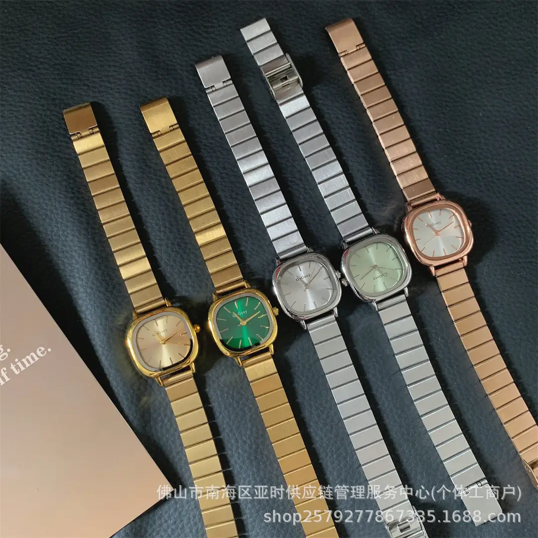 Cross-border hot chain watch female students simple temperament casual folding buckle female watch quartz watch manufacturers wholesale