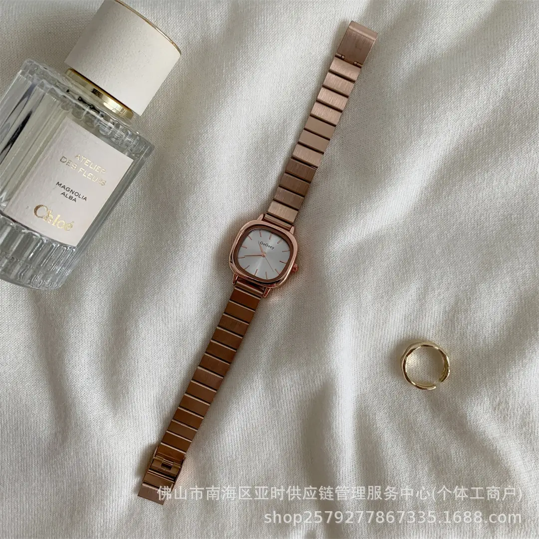 Cross-border hot chain watch female students simple temperament casual folding buckle female watch quartz watch manufacturers wholesale — feature 10