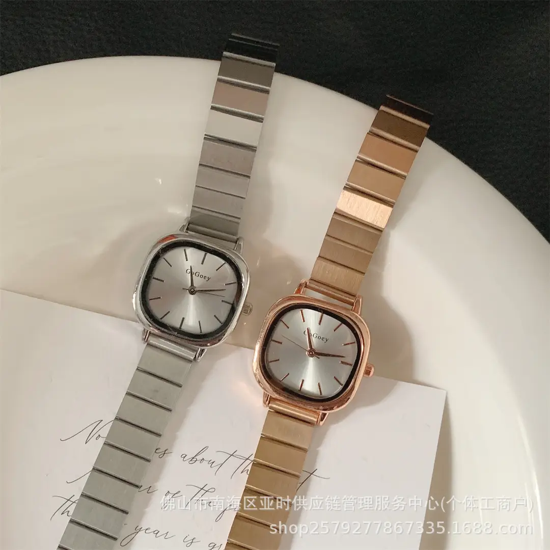 Cross-border hot chain watch female students simple temperament casual folding buckle female watch quartz watch manufacturers wholesale — feature 12