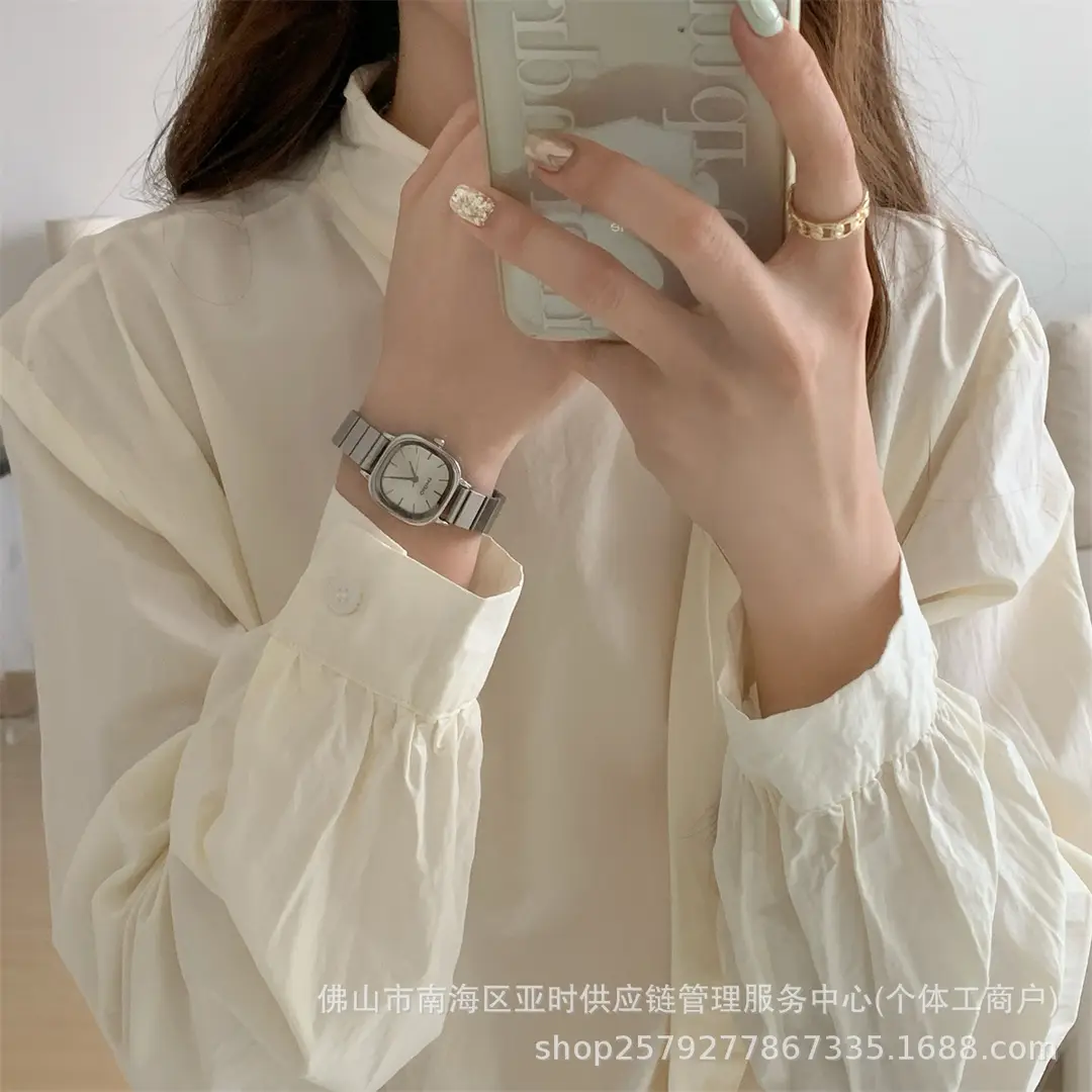 Cross-border hot chain watch female students simple temperament casual folding buckle female watch quartz watch manufacturers wholesale — feature 13