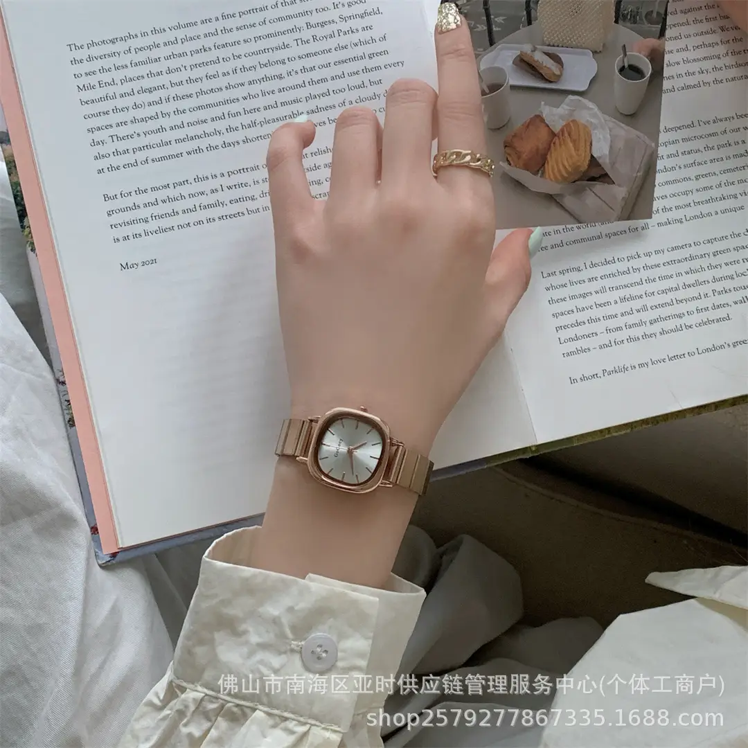 Cross-border hot chain watch female students simple temperament casual folding buckle female watch quartz watch manufacturers wholesale — feature 18