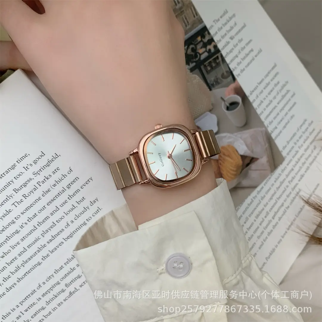 Cross-border hot chain watch female students simple temperament casual folding buckle female watch quartz watch manufacturers wholesale — feature 20
