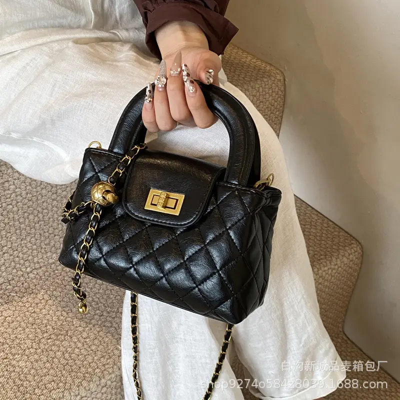 Brown Quilted Chain Bag for Women 2026 - Image 6