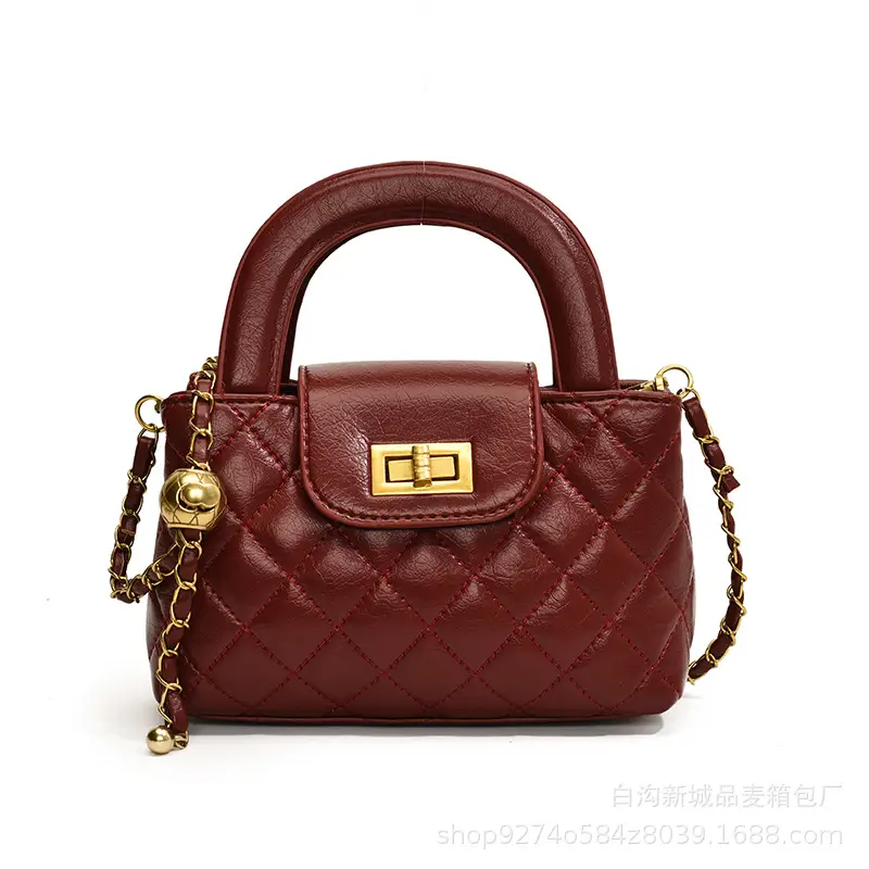 Brown Quilted Chain Bag for Women 2026 - Image 9