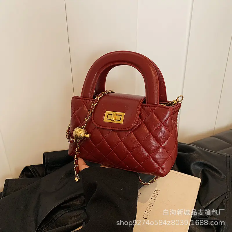 Brown Quilted Chain Bag for Women 2026 - Image 2