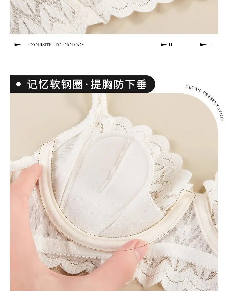 French Lace Rabbit Ear Underwear Women Large Chest — feature 15
