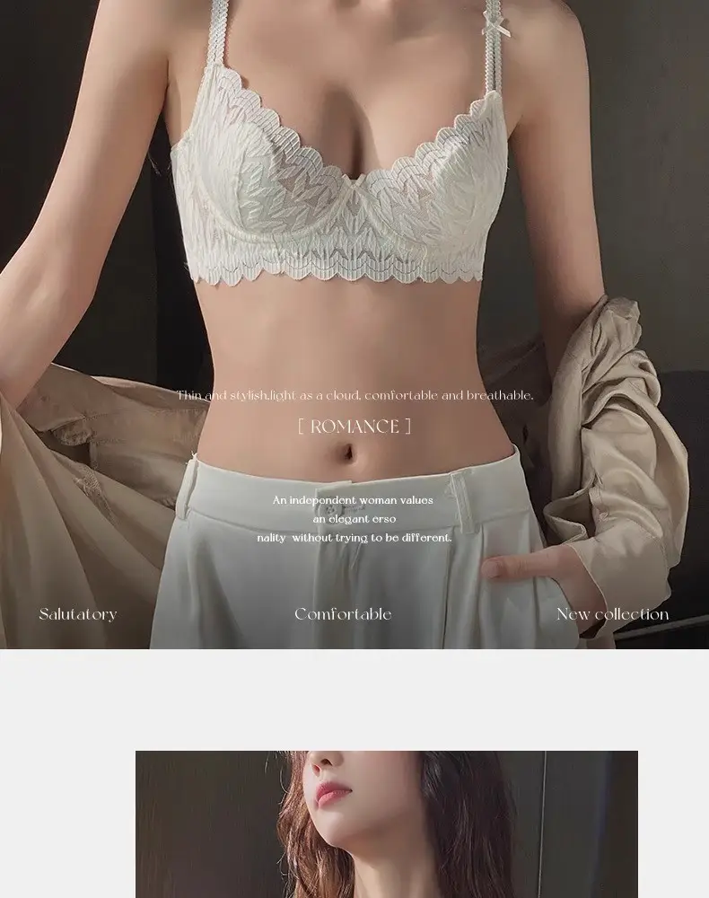 French Lace Rabbit Ear Underwear Women Large Chest — feature 19