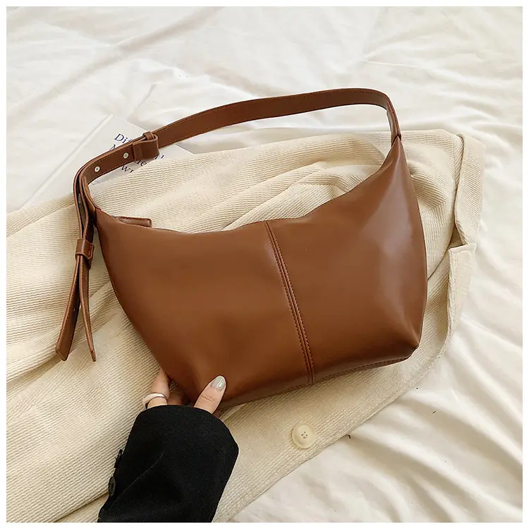 Korean Style Lazy Style Shoulder Bag Large Capacity Tan — feature 15