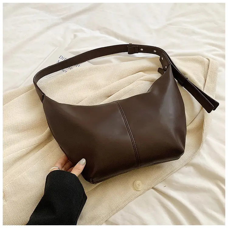 Korean Style Lazy Style Shoulder Bag Large Capacity Tan — feature 17