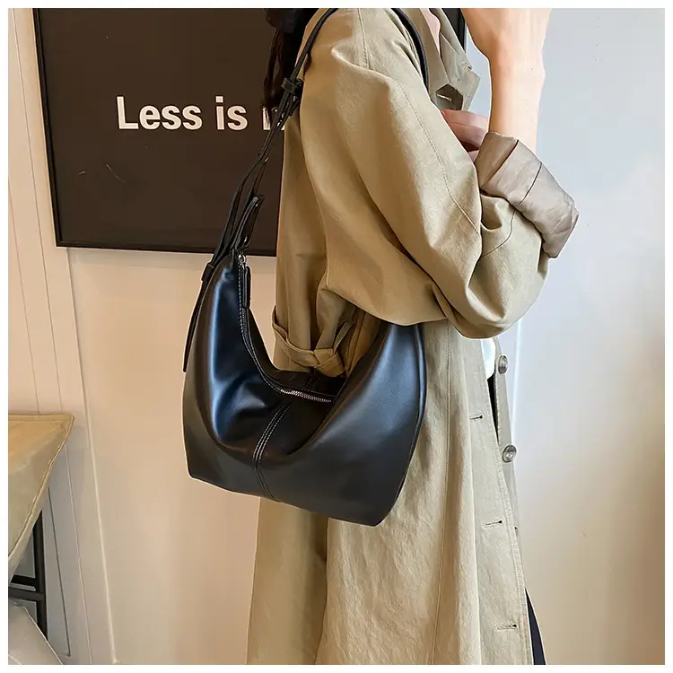 Korean Style Lazy Style Shoulder Bag Large Capacity Tan — feature 20