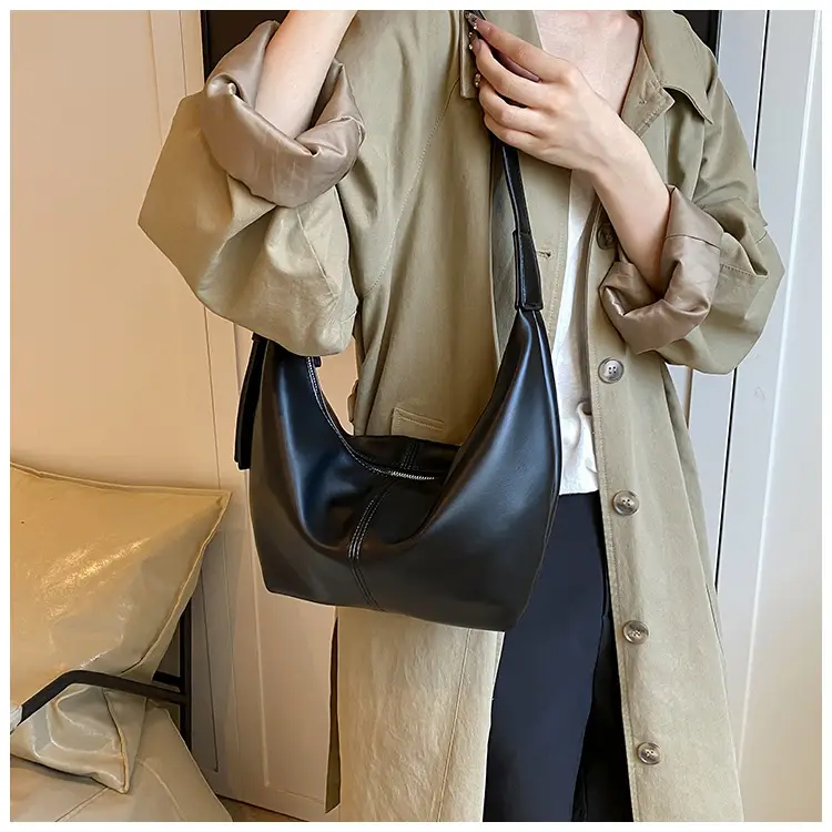 Korean Style Lazy Style Shoulder Bag Large Capacity Tan — feature 22