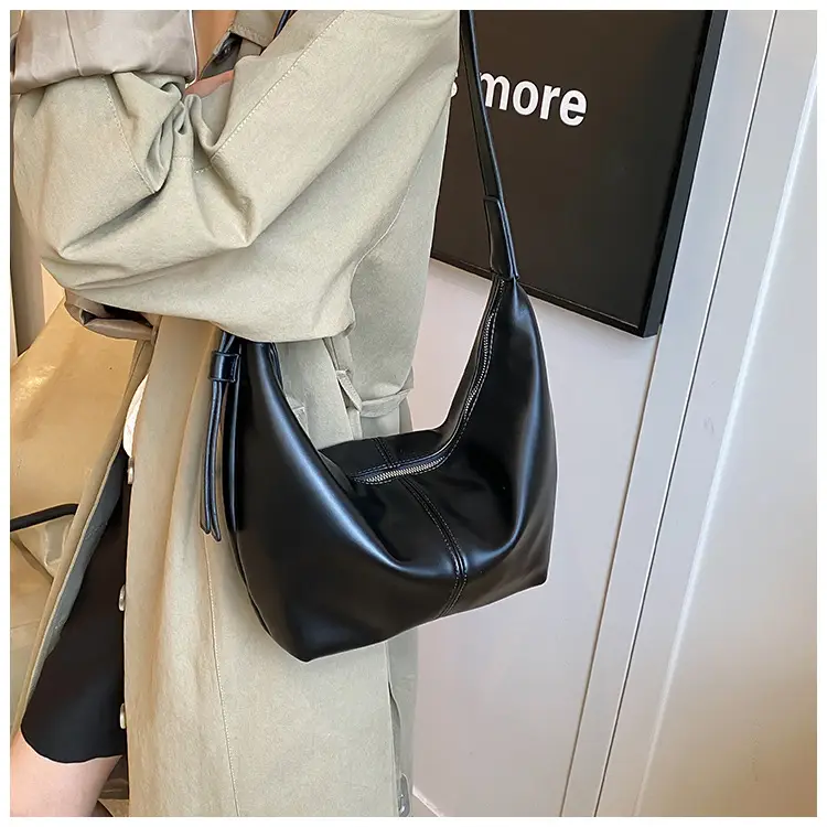 Korean Style Lazy Style Shoulder Bag Large Capacity Tan — feature 23