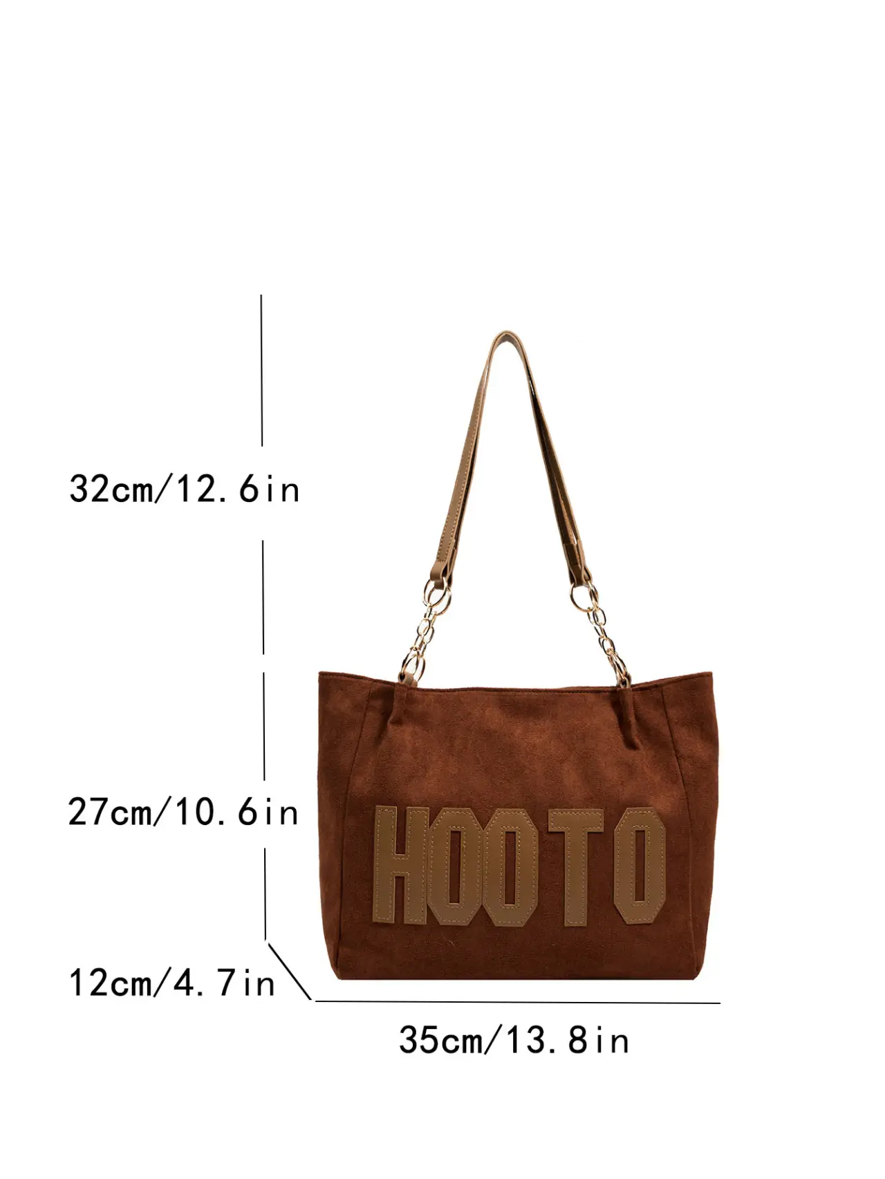 Large Capacity Korean Style Letter Shoulder Bag for Women - Image 6