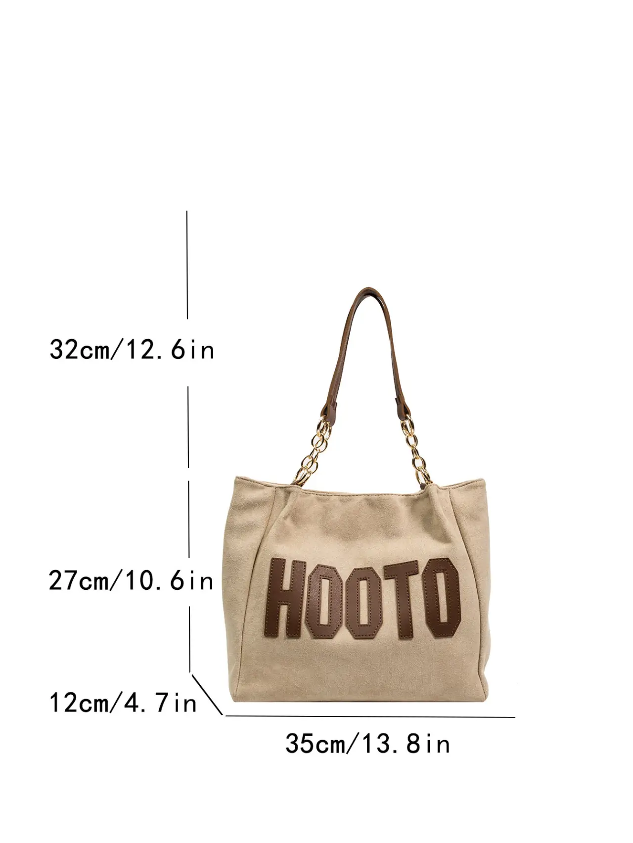 Large Capacity Korean Style Letter Shoulder Bag for Women - Image 8