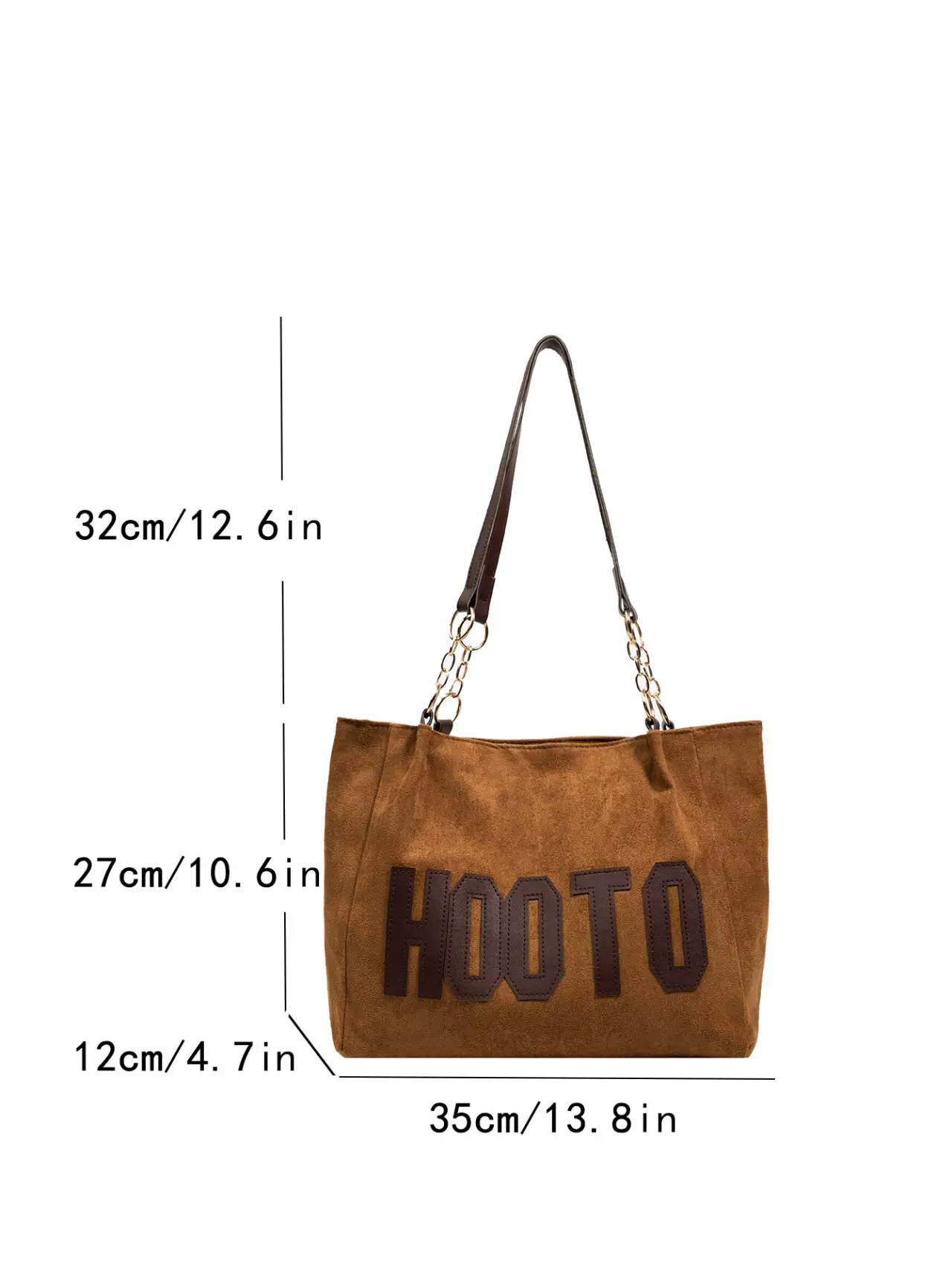 Large Capacity Korean Style Letter Shoulder Bag for Women - Image 9