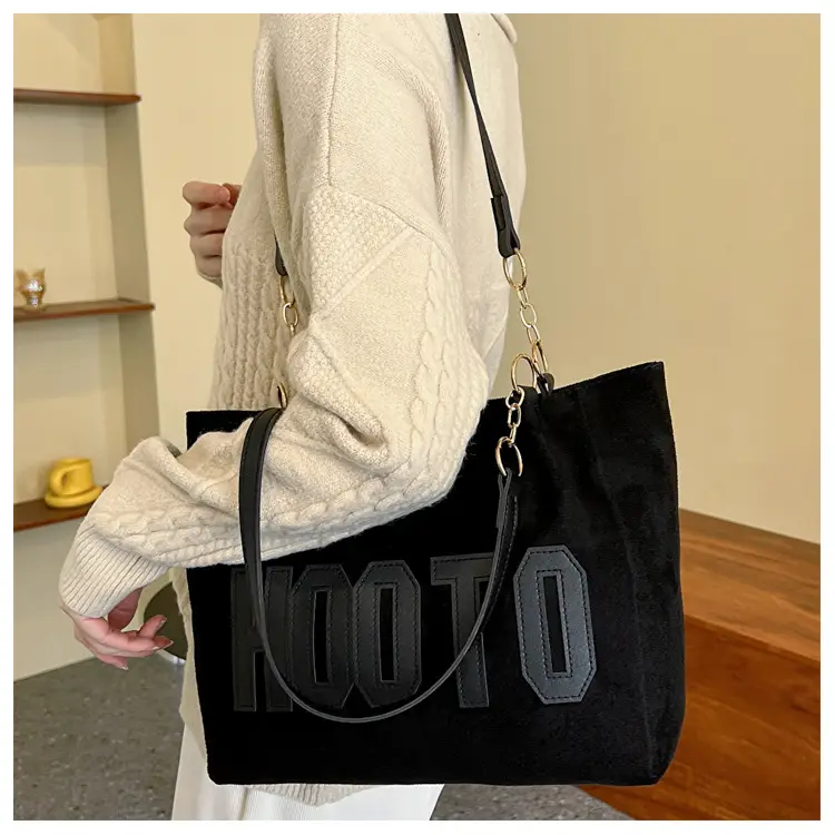 Large Capacity Korean Style Letter Shoulder Bag for Women — feature 14