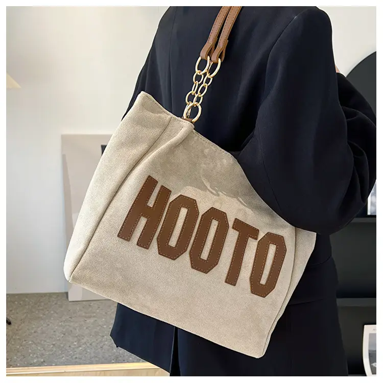 Large Capacity Korean Style Letter Shoulder Bag for Women — feature 17
