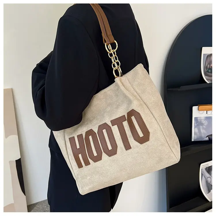 Large Capacity Korean Style Letter Shoulder Bag for Women — feature 20