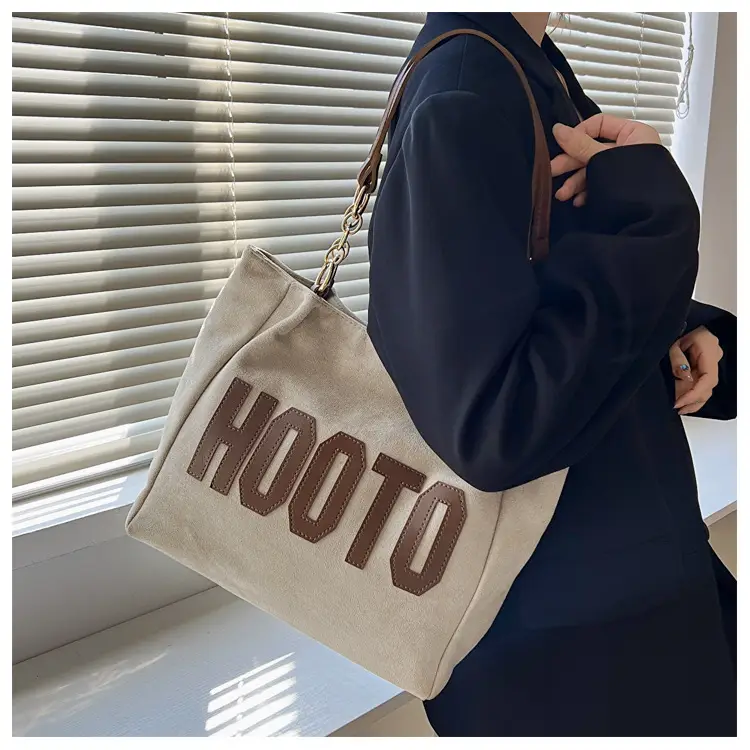 Large Capacity Korean Style Letter Shoulder Bag for Women — feature 21