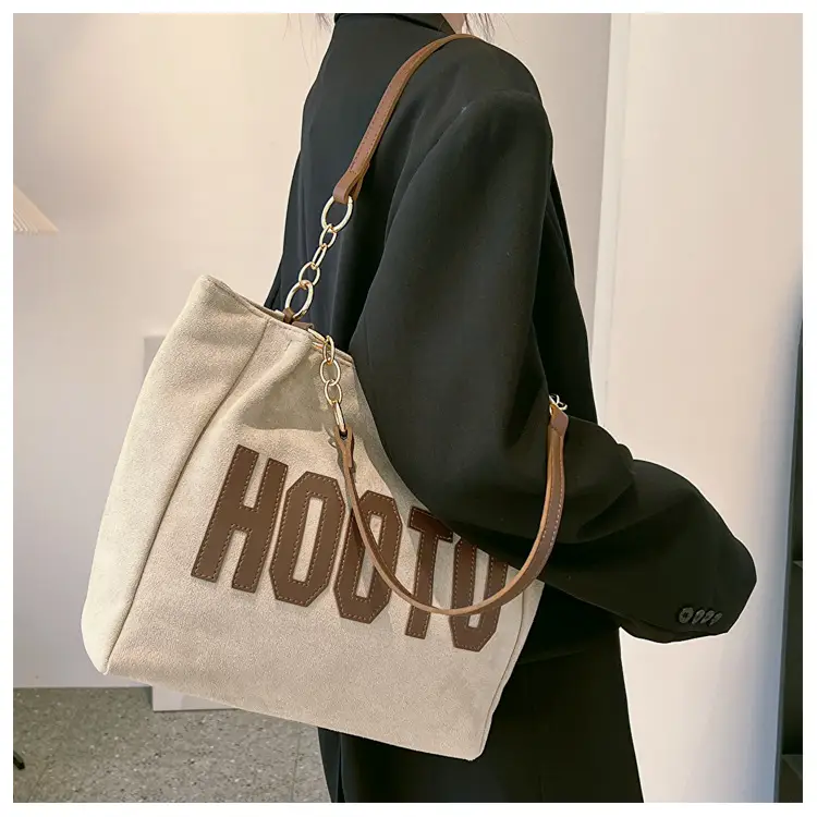 Large Capacity Korean Style Letter Shoulder Bag for Women — feature 22